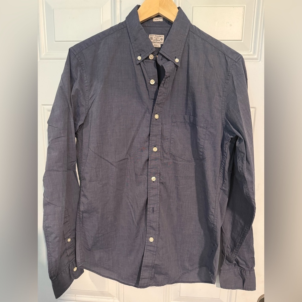 J. Crew Blue Casual Button Down Shirt